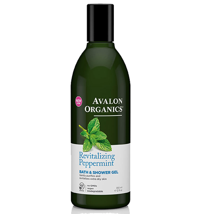 Avalon Organics Revitalizing Peppermint Bath & Shower Gel 12oz
