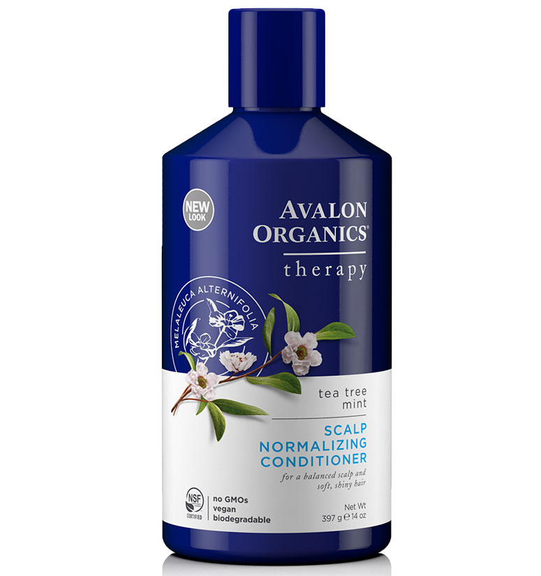 Avalon Organics Scalp Normalizing Tea Tree Mint Conditioner (Blue Bottle) 14oz